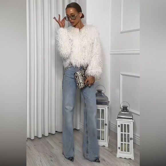 High waisted classic blue jeans - Picture 1 of 3